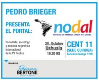 Pedro Brieger presenta el portal de noticias Nodal en Ushuaia