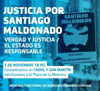 Marcha por verdad y justicia para Santiago Maldonado