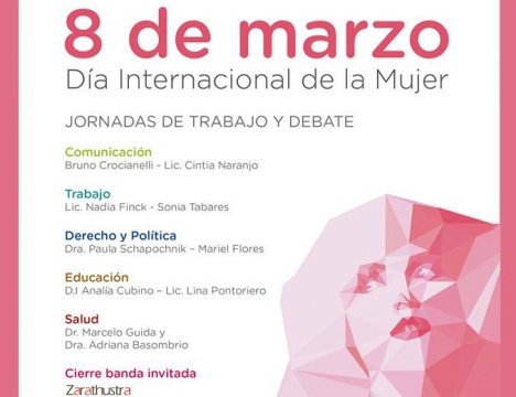 Realizan una Jornada de Trabajo y Debate en el Día Internacional de la Mujer