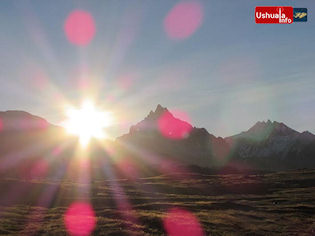 09:53 hs. Día de sol pleno en Ushuaia