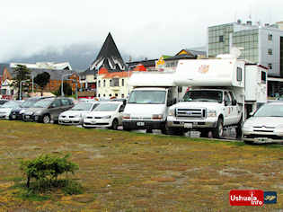 17:28 hs. Ushuaia bajo la lluvia