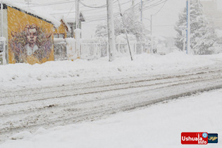 14:55 hs. Nieve en el Fin del Mundo