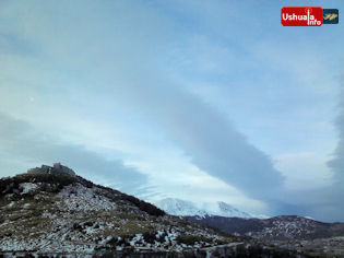 16:26 hs. El atardecer sobre el Cerro Alarken