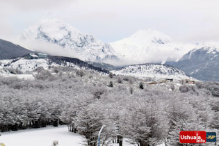 11:05 hs. Más nieve en Ushuaia