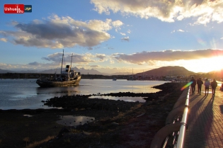 20:29 hs. La tarde cae en Ushuaia