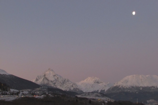 17:32 hs. Cae la tarde en el Fin del Mundo