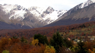 09:21 hs. pleno otoÃ±o en Ushuaia