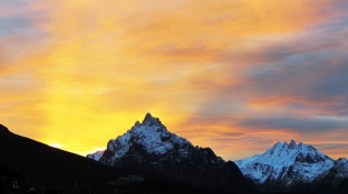 09:55 hs. Un amanecer de pelÃ­cula en Ushuaia