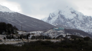 10:34 hs. Comienza la semana con una tenue nevada.