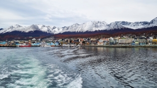 09:23 hs. el frente costero de Ushuaia