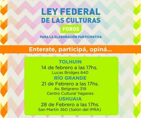 Se realizará un foro sobre la Ley Federal de las Culturas