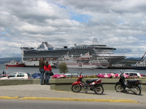 Ushuaia es el principal puerto de cruceros del Hemisferio Sur