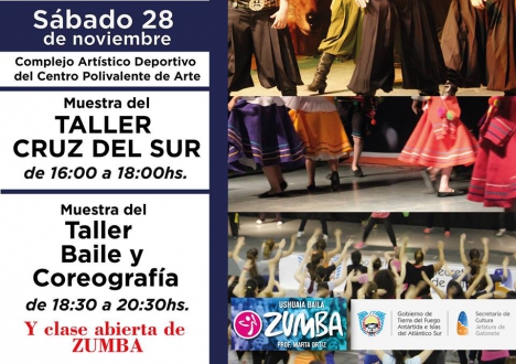 Realizarán una muestra de talleres de danza