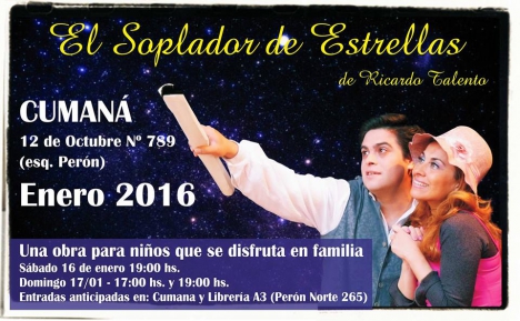 Pondrán en escena la obra El Soplador de Estrellas