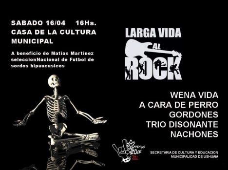 Realizarán el encuentro Larga Vida al Rock a beneficio