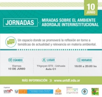 Se realizará la jornada Miradas sobre el Ambiente