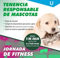 Se realizará una Jornada de Fitness y Tenencia Responsable de Mascotas