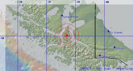 Sismo en Ushuaia alcanzó 5.2 grados en la escala de Richter