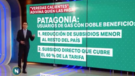 Telefé cargó contra las losas radiantes patagónicas