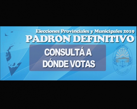 Elecciones 2019: ya estÃ¡ disponible el padrÃ³n online