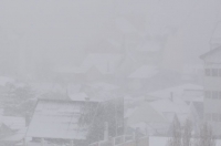 Temporal de nieve y vientos intensos en Ushuaia