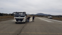 Tolhuin realizÃ³ tareas de mantenimiento en su pista aÃ©rea