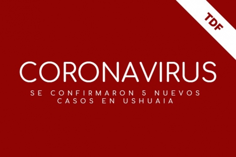COVID-19: Cinco nuevos casos confirmados en Ushuaia