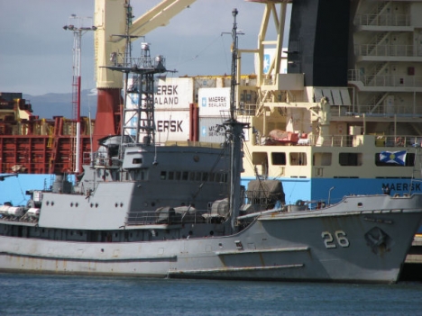 Arribó a Ushuaia el buque ROU 26 Vanguardia para realizar la campañana antártica uruguaya