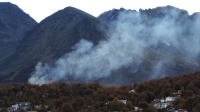 Incendio en la parte alta de la ciudad