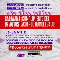 Los docentes realizarán una caravana por la suspensión del acuerdo salarial