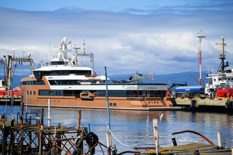 El yate de lujo La Datcha recaló en Ushuaia