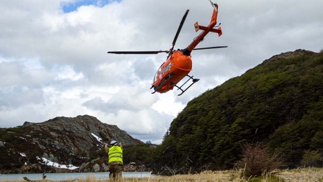 El BIM4 y el Hospital Naval Ushuaia desarrollaron un ejercicio SAR en la montaña