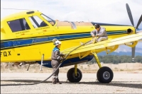 La flota aérea arrojó unos 150.000 litros de agua sobre el incendio