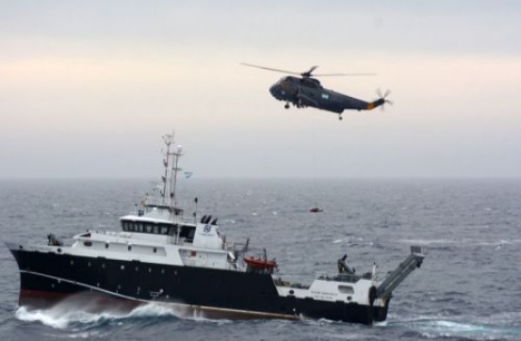 El Irizar realizó un rescate a 90 millas de las Islas Georgias