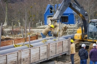 La construcción del nuevo azud en Ushuaia ya alcanzó un avance del 12%