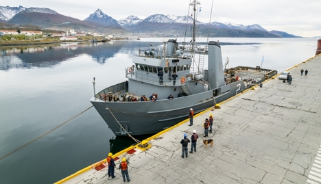 El ARA “Teniente Olivieri” arribó a Ushuaia