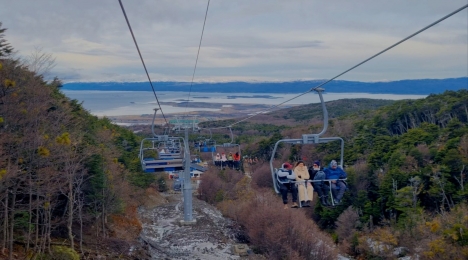 Ushuaia estrena aerosilla en el Glaciar Martial tras doce años sin medios de elevación