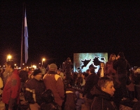 Comenzó la vigilia en la Plaza Islas Malvinas