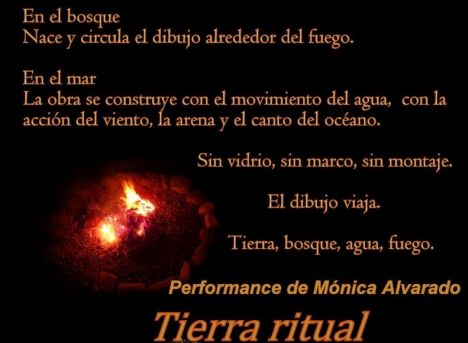 La artista Mónica Alvarado presentará su performance "Tierra ritual".