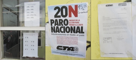 La Escuela N°1 informó los grados que adhieren al paro nacional de mañana