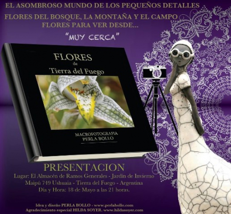 Presentarán un libro de macrofotografías de las flores fueguinas