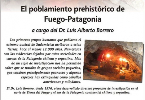 Se realizará conferencia sobre "El poblamiento prehistórico de Fuego-Patagonia"