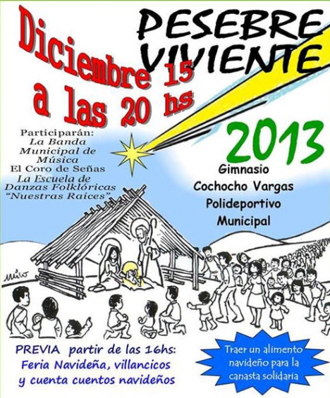 Realizarán el clásico Pesebre Viviente