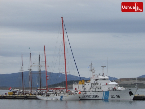 El motovelero océanográfico Dr. Bernardo Houssay arribó a Ushuaia