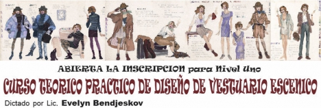 Abren inscripciones para cursos de Diseño de Vestuario Escénico y Dirección de Arte y Escenografía